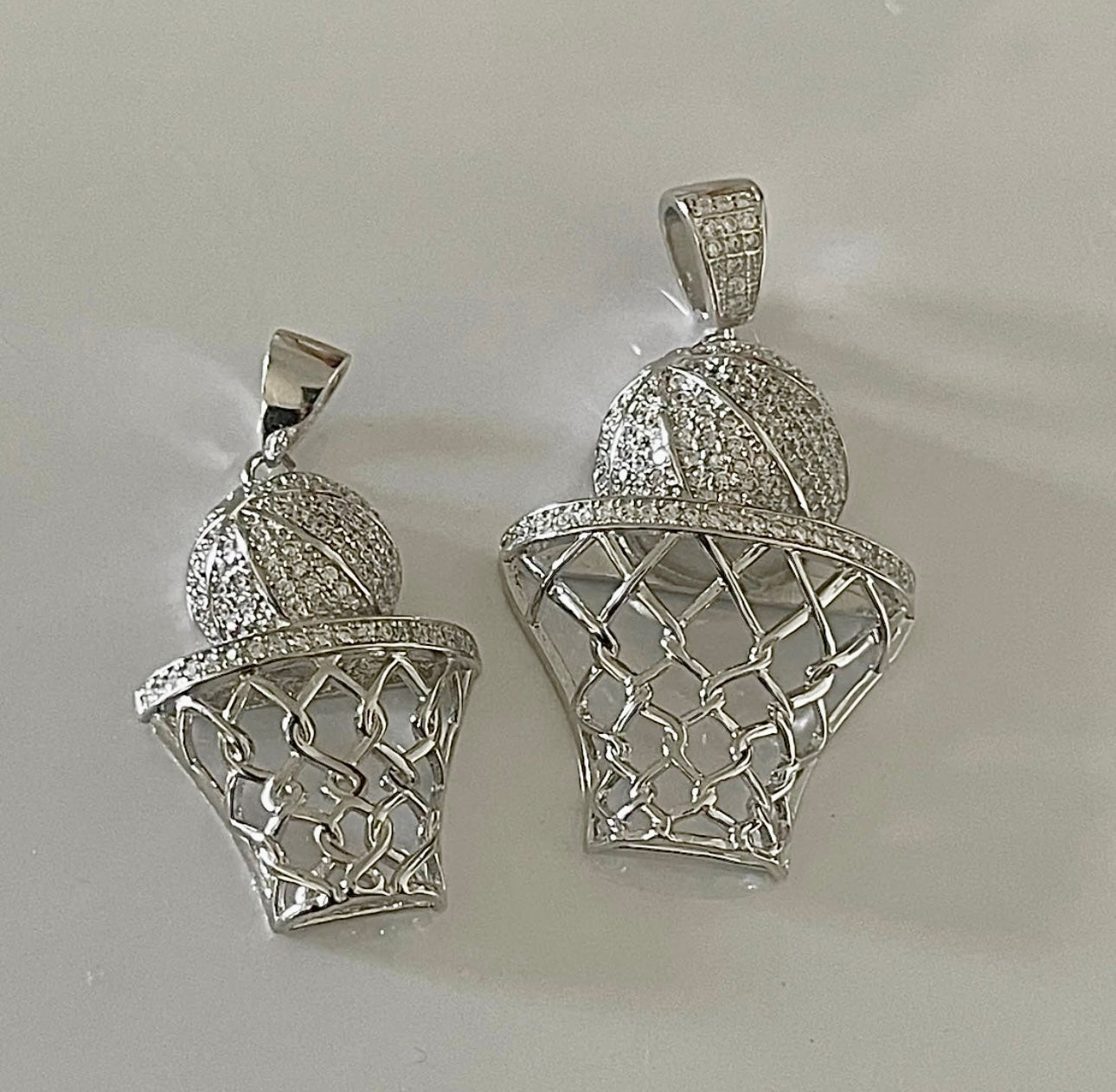 Basketball & Football Pendants Chain Included