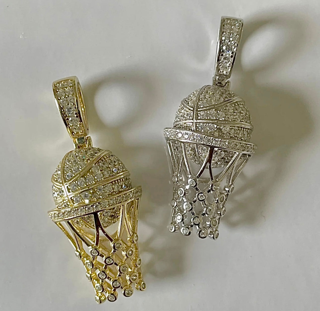 Basketball & Football Pendants Chain Included