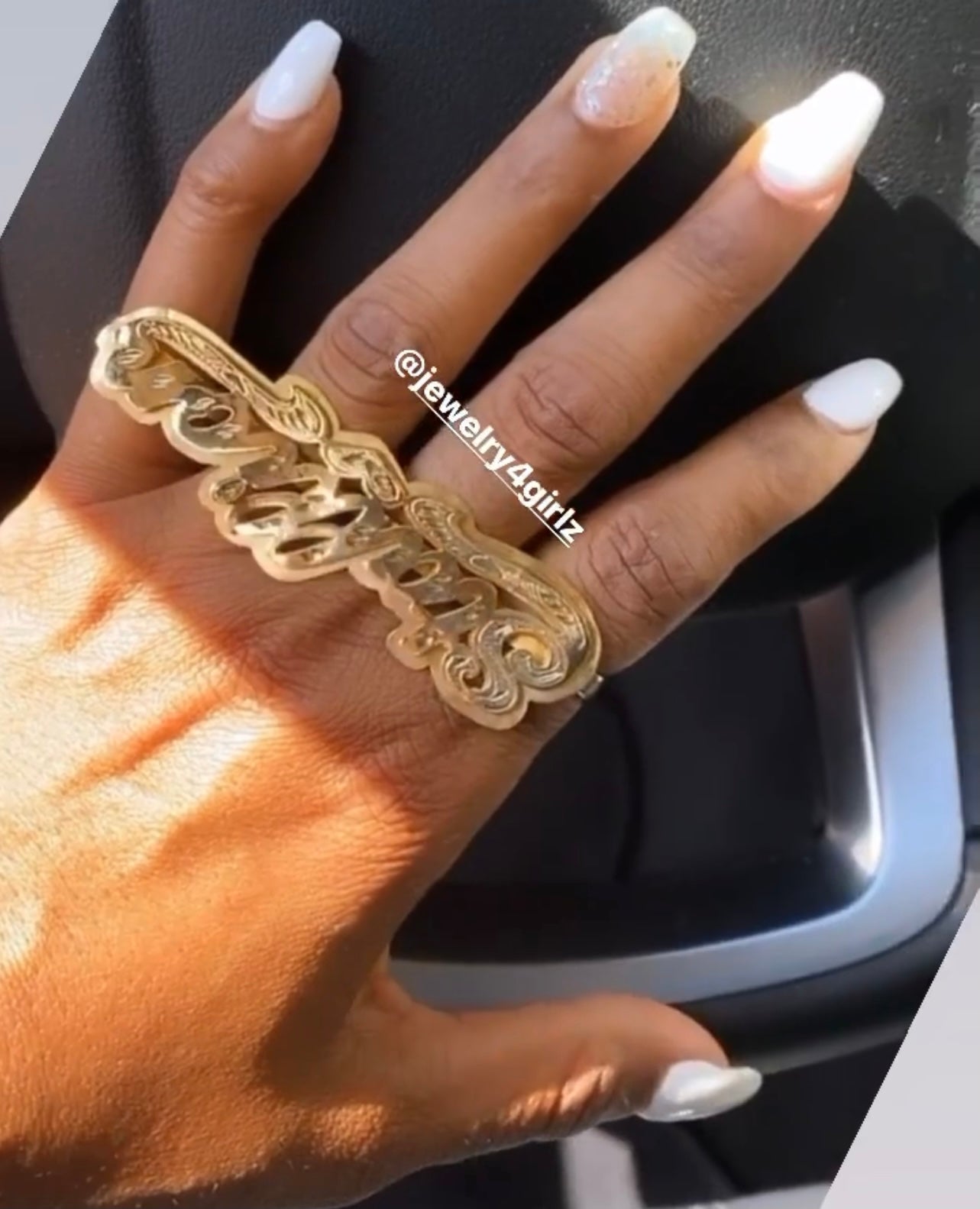 Personalized 4 Finger Ring