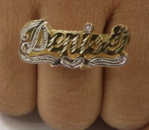 Personalized Double Plated Rings